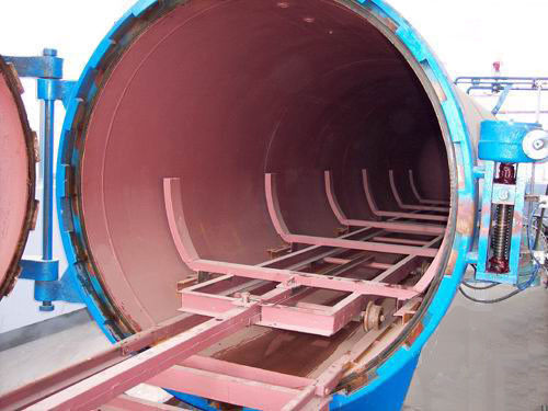 Suhu dan tekanan tinggi Tekanan Autoclave Kayu Untuk Industri Otomotif Oleh PLC Controller